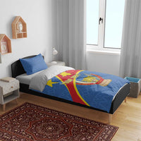 Personalised DR Congo Bedding Set Coat Of Arms African Pattern