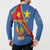 Personalised DR Congo Button Sweatshirt Coat Of Arms African Pattern