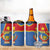 Personalised DR Congo 4 in 1 Can Cooler Tumbler Coat Of Arms African Pattern