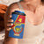 Personalised DR Congo 4 in 1 Can Cooler Tumbler Coat Of Arms African Pattern