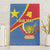 Personalised DR Congo Canvas Wall Art Coat Of Arms African Pattern