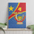 Personalised DR Congo Canvas Wall Art Coat Of Arms African Pattern
