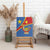 Personalised DR Congo Canvas Wall Art Coat Of Arms African Pattern
