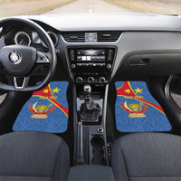 Personalised DR Congo Car Mats Coat Of Arms African Pattern