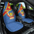 Personalised DR Congo Car Seat Cover Coat Of Arms African Pattern