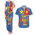 Personalised DR Congo Couples Matching Tank Maxi Dress and Hawaiian Shirt Coat Of Arms African Pattern