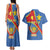Personalised DR Congo Couples Matching Tank Maxi Dress and Hawaiian Shirt Coat Of Arms African Pattern