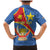 Personalised DR Congo Family Matching Mermaid Dress and Hawaiian Shirt Coat Of Arms African Pattern