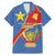 Personalised DR Congo Family Matching Mermaid Dress and Hawaiian Shirt Coat Of Arms African Pattern