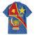 Personalised DR Congo Family Matching Mermaid Dress and Hawaiian Shirt Coat Of Arms African Pattern