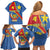 Personalised DR Congo Family Matching Off Shoulder Short Dress and Hawaiian Shirt Coat Of Arms African Pattern