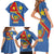 Personalised DR Congo Family Matching Short Sleeve Bodycon Dress and Hawaiian Shirt Coat Of Arms African Pattern