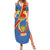 Personalised DR Congo Family Matching Summer Maxi Dress and Hawaiian Shirt Coat Of Arms African Pattern