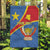 Personalised DR Congo Garden Flag Coat Of Arms African Pattern