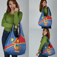 Personalised DR Congo Grocery Bag Coat Of Arms African Pattern