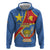 Personalised DR Congo Hoodie Coat Of Arms African Pattern