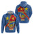 Personalised DR Congo Hoodie Coat Of Arms African Pattern