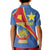 Personalised DR Congo Kid Polo Shirt Coat Of Arms African Pattern