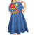 Personalised DR Congo Kid Short Sleeve Dress Coat Of Arms African Pattern