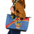 Personalised DR Congo Leather Tote Bag Coat Of Arms African Pattern