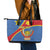 Personalised DR Congo Leather Tote Bag Coat Of Arms African Pattern