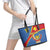 Personalised DR Congo Leather Tote Bag Coat Of Arms African Pattern