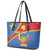 Personalised DR Congo Leather Tote Bag Coat Of Arms African Pattern