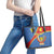 Personalised DR Congo Leather Tote Bag Coat Of Arms African Pattern