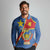 Personalised DR Congo Long Sleeve Polo Shirt Coat Of Arms African Pattern