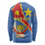 Personalised DR Congo Long Sleeve Shirt Coat Of Arms African Pattern