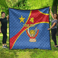 Personalised DR Congo Quilt Coat Of Arms African Pattern