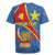 Personalised DR Congo Rugby Jersey Coat Of Arms African Pattern
