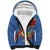 Personalised DR Congo Sherpa Hoodie Coat Of Arms African Pattern