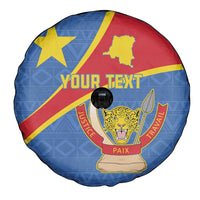 Personalised DR Congo Spare Tire Cover Coat Of Arms African Pattern