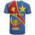 Personalised DR Congo T Shirt Coat Of Arms African Pattern