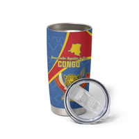 Personalised DR Congo Tumbler Cup Coat Of Arms African Pattern