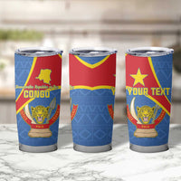 Personalised DR Congo Tumbler Cup Coat Of Arms African Pattern