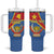 Personalised DR Congo Tumbler With Handle Coat Of Arms African Pattern