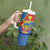 Personalised DR Congo Tumbler With Handle Coat Of Arms African Pattern