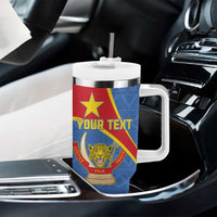 Personalised DR Congo Tumbler With Handle Coat Of Arms African Pattern