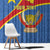 Personalised DR Congo Window Curtain Coat Of Arms African Pattern