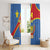 Personalised DR Congo Window Curtain Coat Of Arms African Pattern