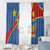 Personalised DR Congo Window Curtain Coat Of Arms African Pattern