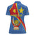 Personalised DR Congo Women Polo Shirt Coat Of Arms African Pattern