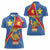 Personalised DR Congo Women Polo Shirt Coat Of Arms African Pattern