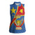 Personalised DR Congo Women Sleeveless Polo Shirt Coat Of Arms African Pattern