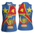 Personalised DR Congo Women Sleeveless Polo Shirt Coat Of Arms African Pattern