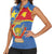 Personalised DR Congo Women Sleeveless Polo Shirt Coat Of Arms African Pattern