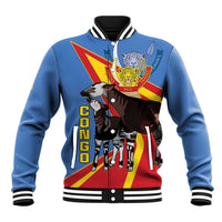 DR Congo Okapi Baseball Jacket With Coat Of Arms