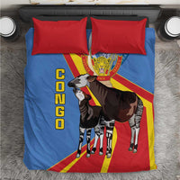 DR Congo Okapi Bedding Set With Coat Of Arms